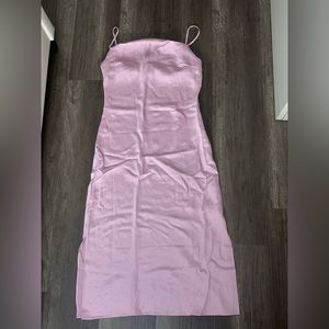 Baby pink mini dress